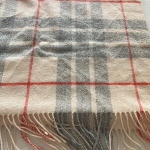 J. CREW 100% wool long tarpan plaid scarf /wrap